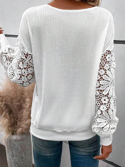 Pullover V-neck Long Sleeve Top