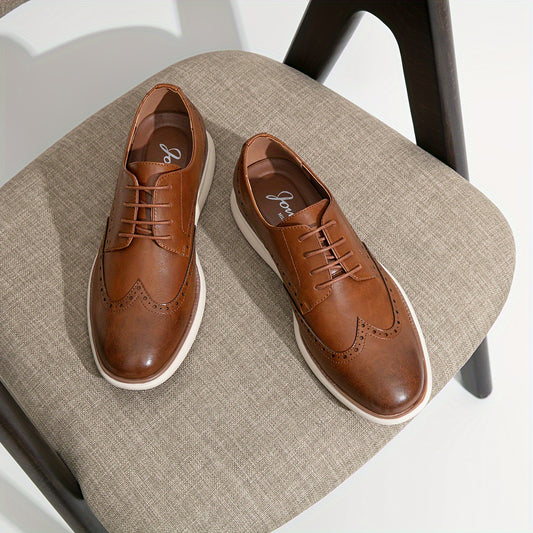 Mens Dress Shoes Oxfords Casual Retro Classic Comfortable Formal Derby Business Dress Shoes for Men