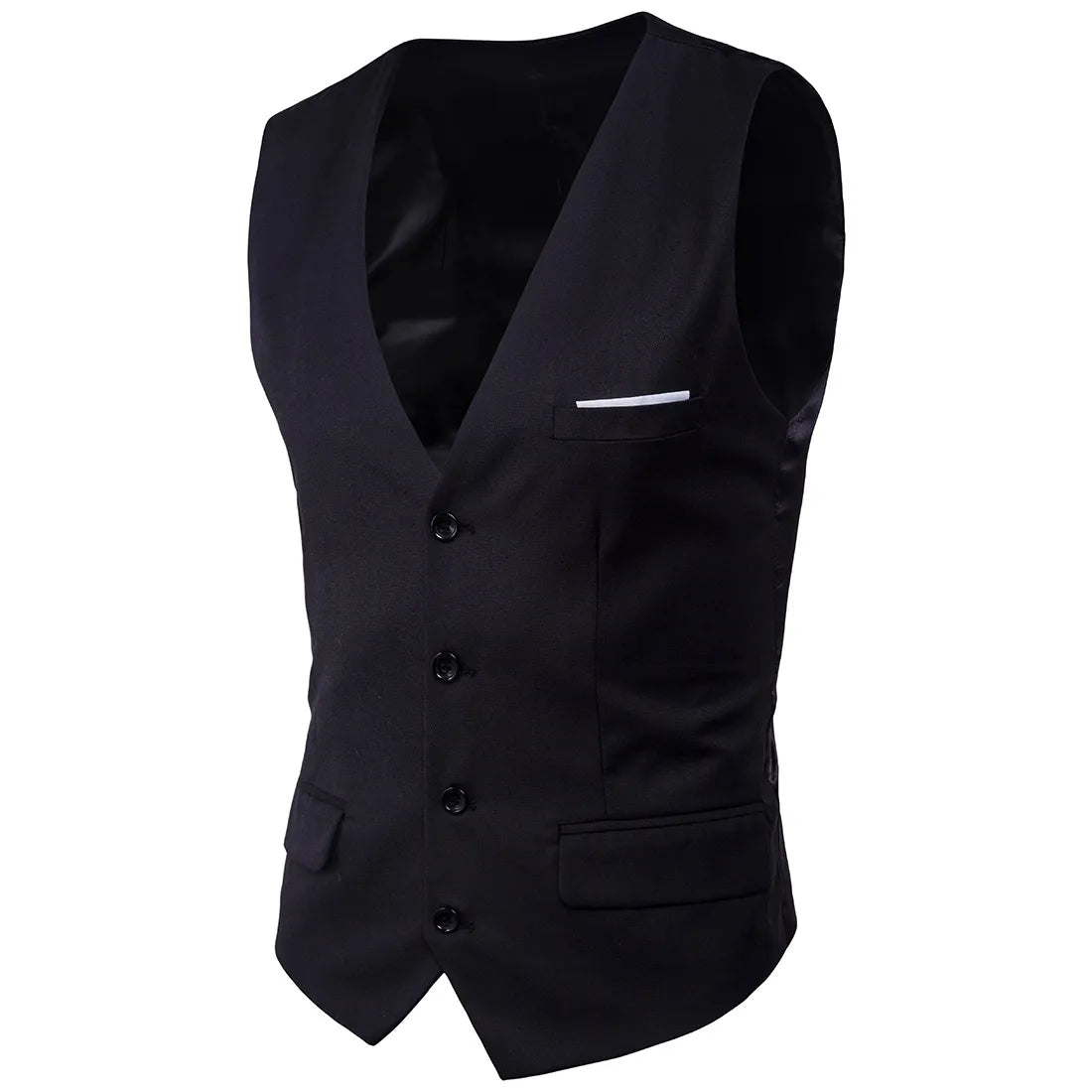 High Quality Men Suit Vest Waistcoat Business Casual Slim Groom Groomsman Wedding Men's Dress Blazer Vests 9 Colors Formal Party