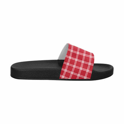Slide Sandals Checkered Pattern
