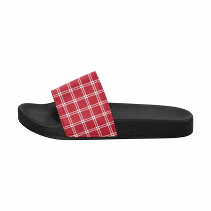 Slide Sandals Checkered Pattern