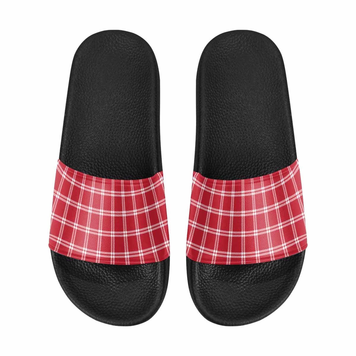 Slide Sandals Checkered Pattern