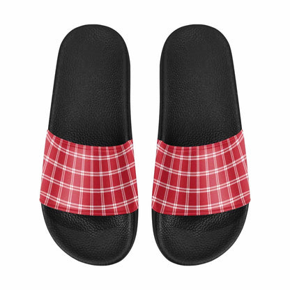 Slide Sandals Checkered Pattern