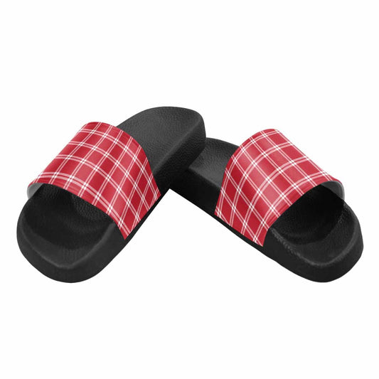 Slide Sandals Checkered Pattern