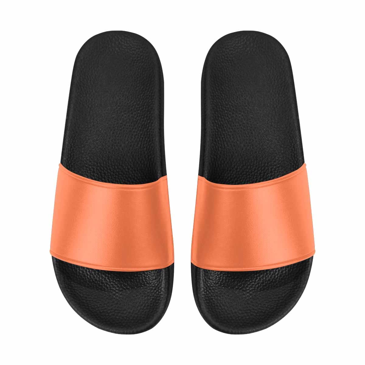 Womens Slide Sandals - Coral Red