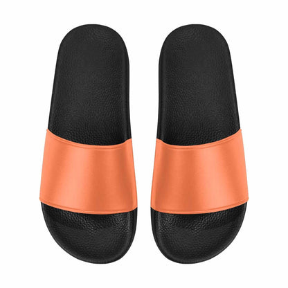 Womens Slide Sandals - Coral Red