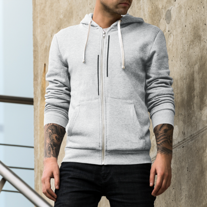 Stripes Zip Up Hoodie